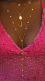 Vienne lange ketting met diamonds
