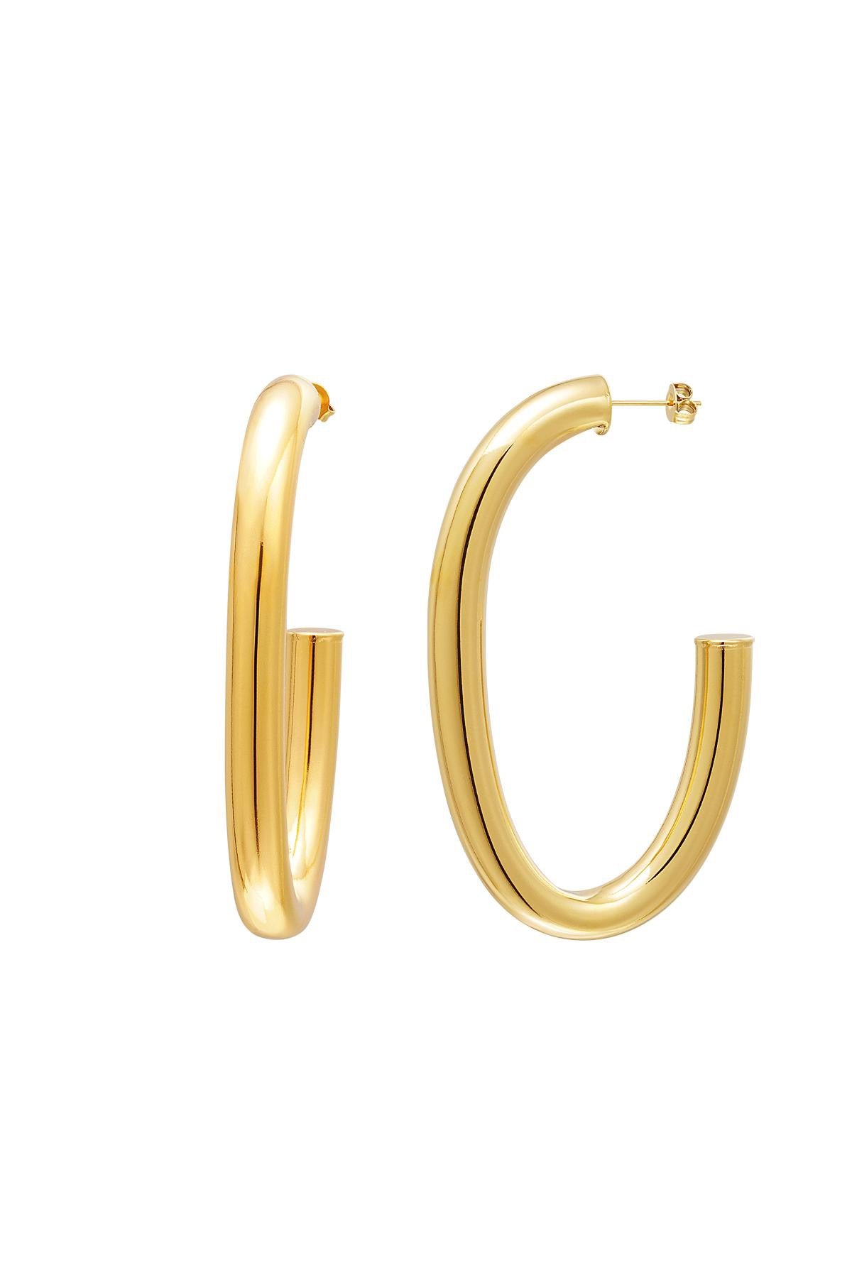 Massieve oorbellen goud