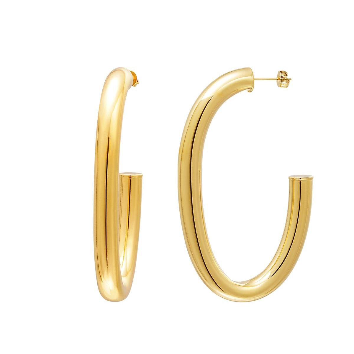Massieve oorbellen goud
