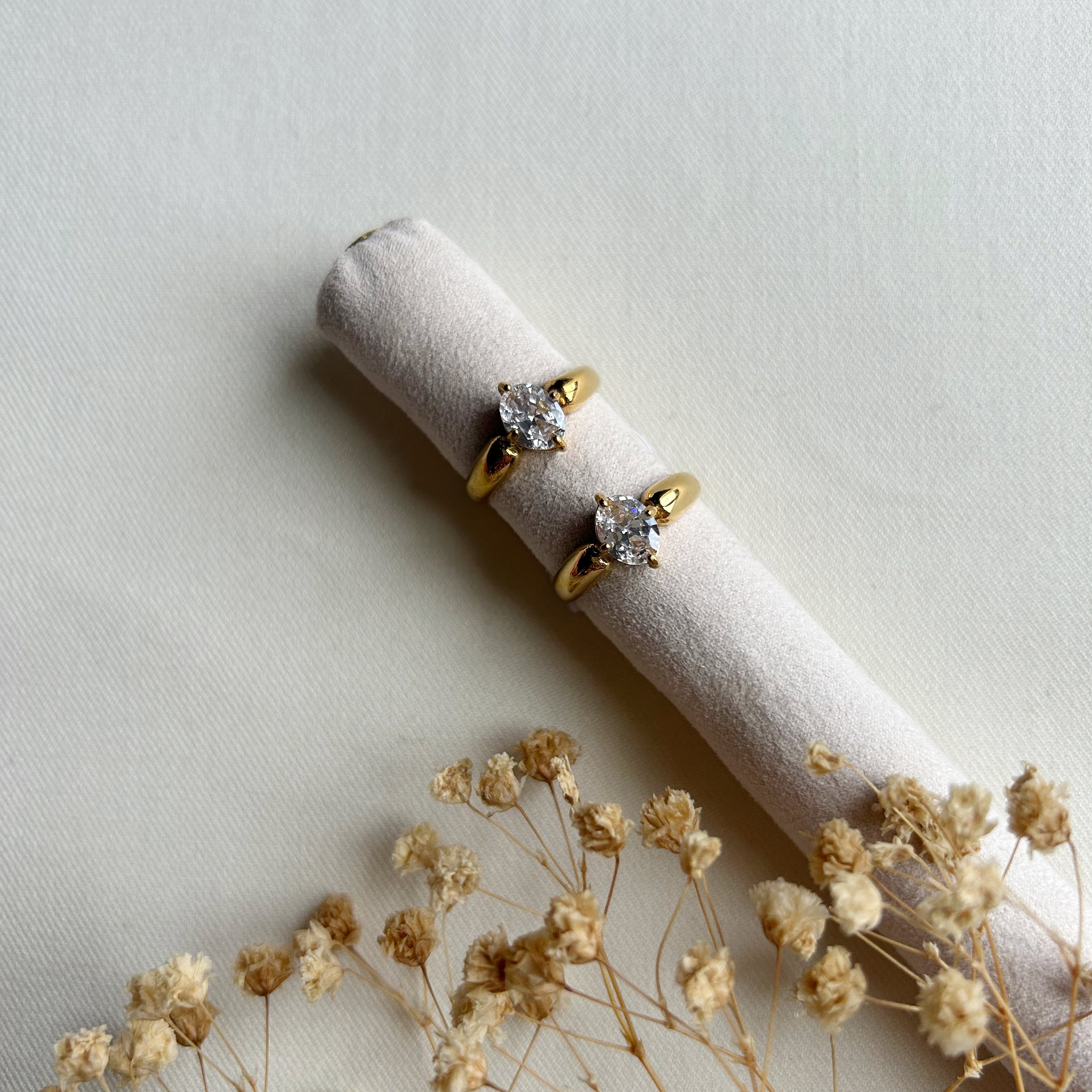 Klassieke ring goud/diamond