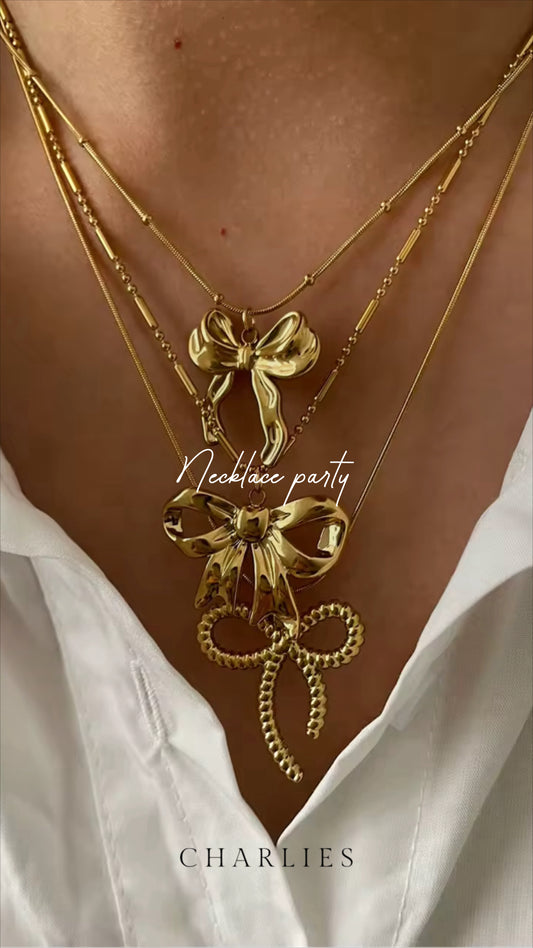 Strik ketting goud