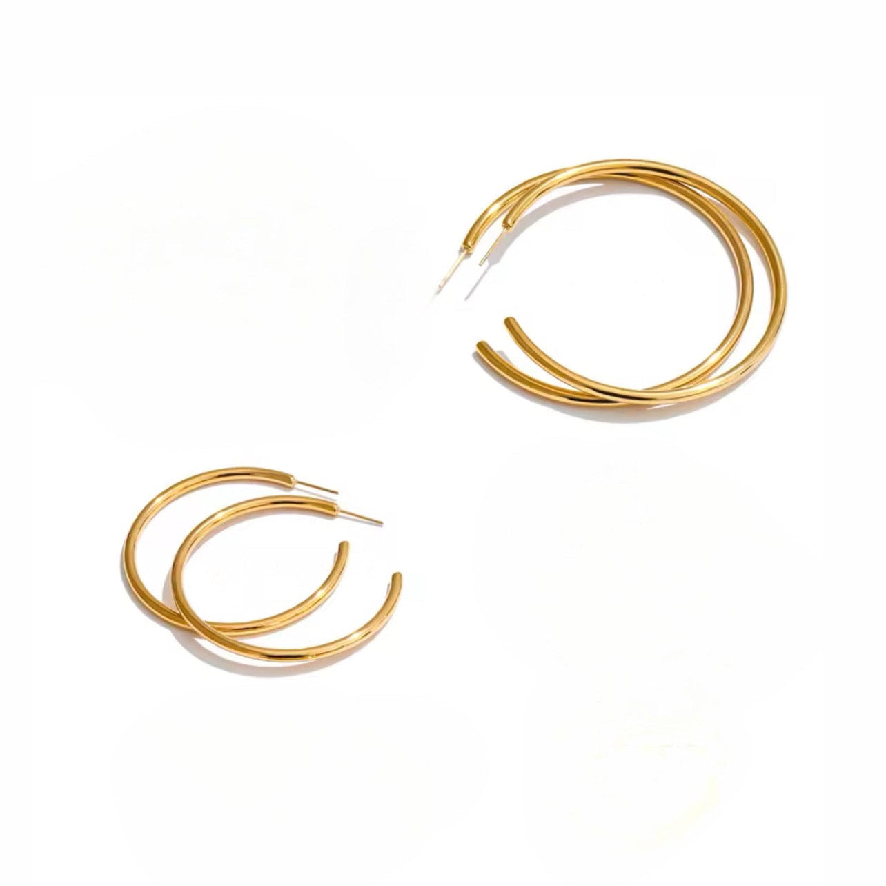Mia hoops goud