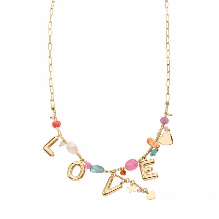 Valerie love schakel kralen ketting