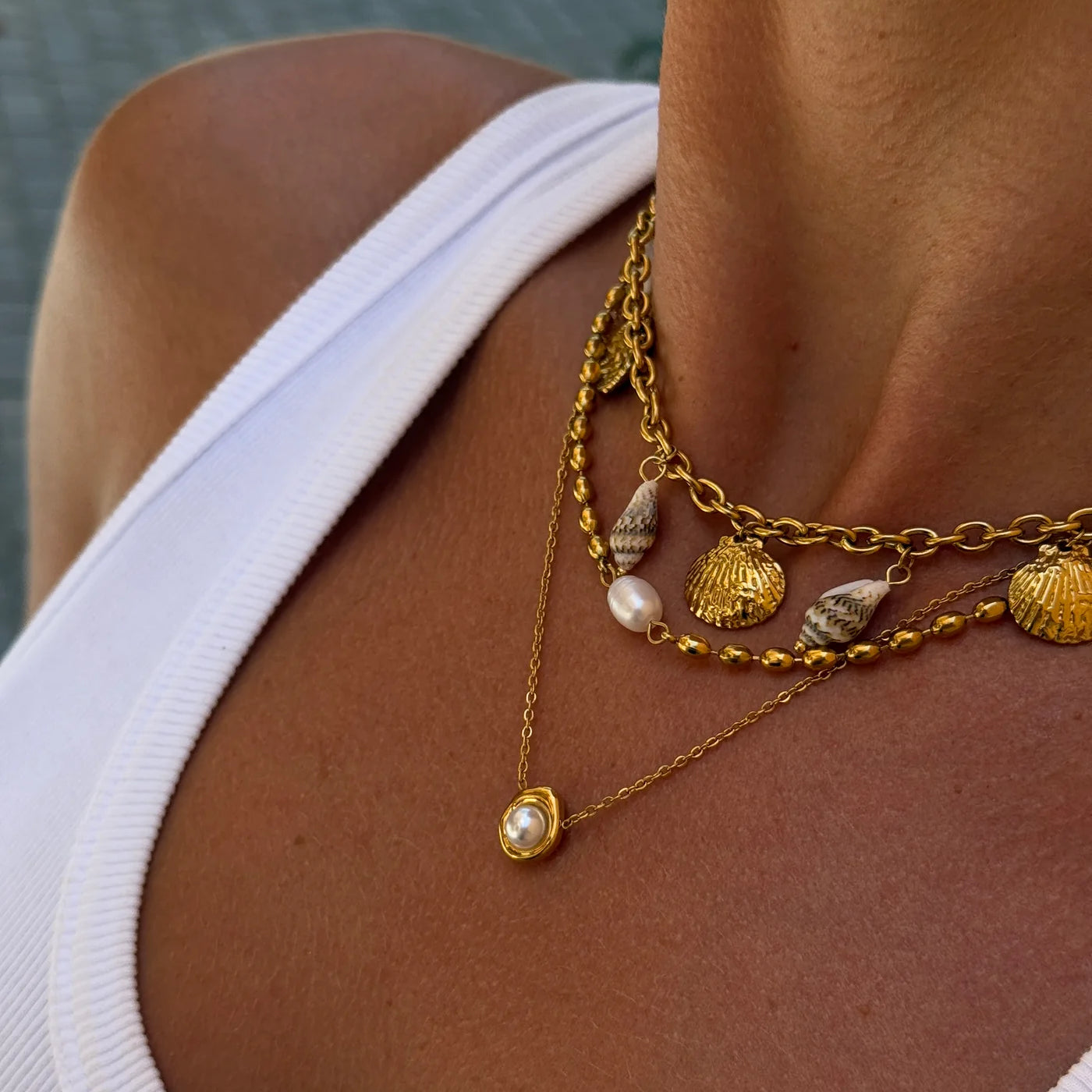 Emma bedel ketting goud