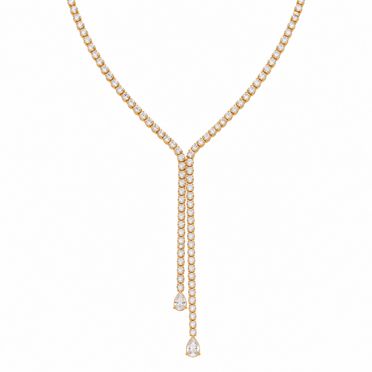 Emmy diamond ketting goud