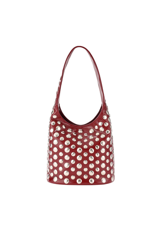 Bowi handtas met studs rood