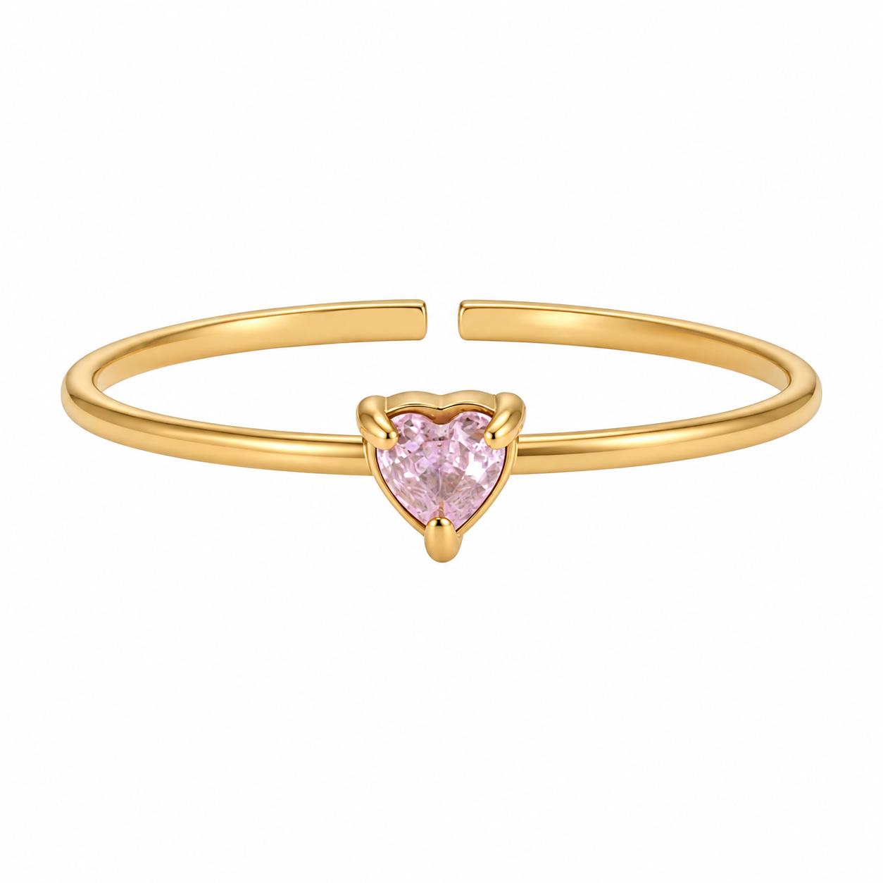 Minimalistische geboortesteen ring Oktober