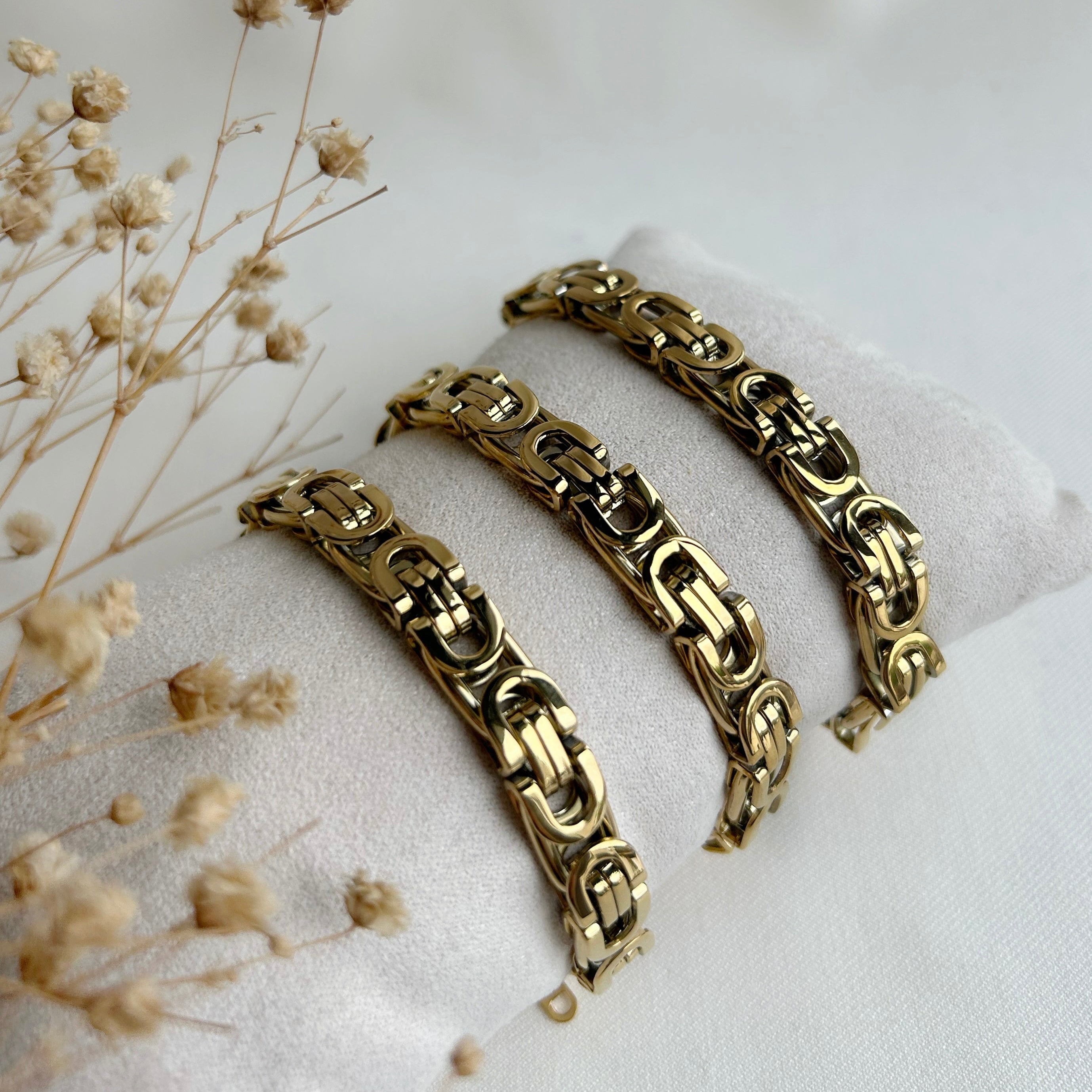 Nola schakel armband goud
