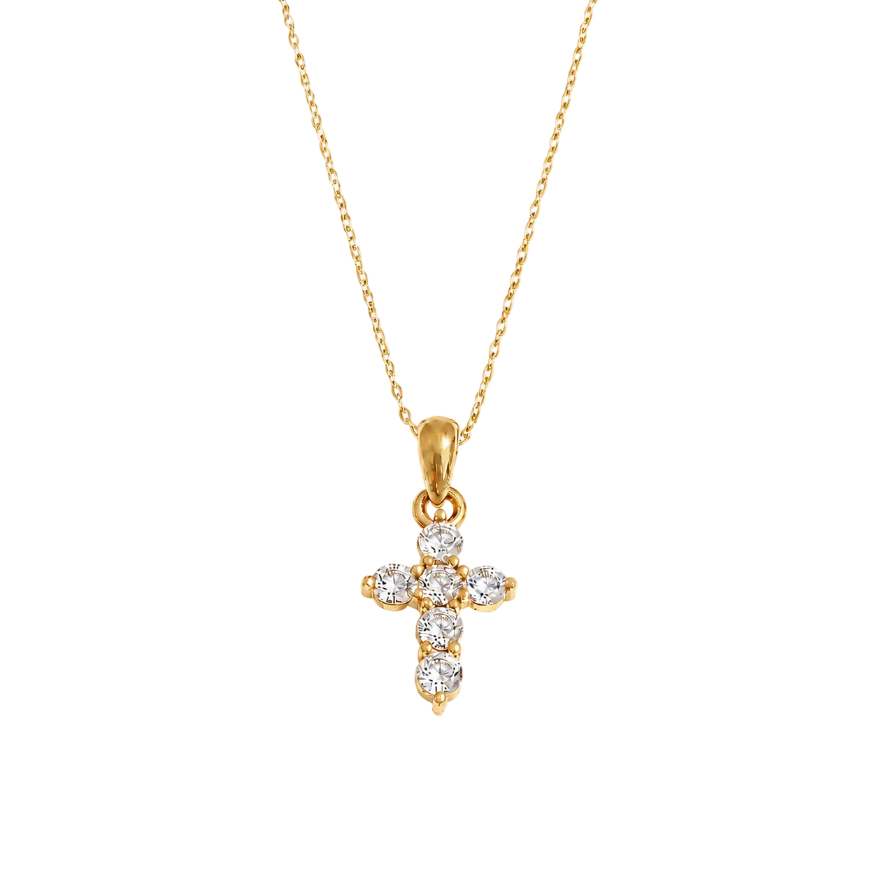 Julie kruis ketting goud