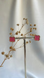 Belle oorbellen goud/roze