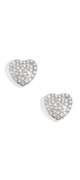 Manchetknopen glitter hart zilver