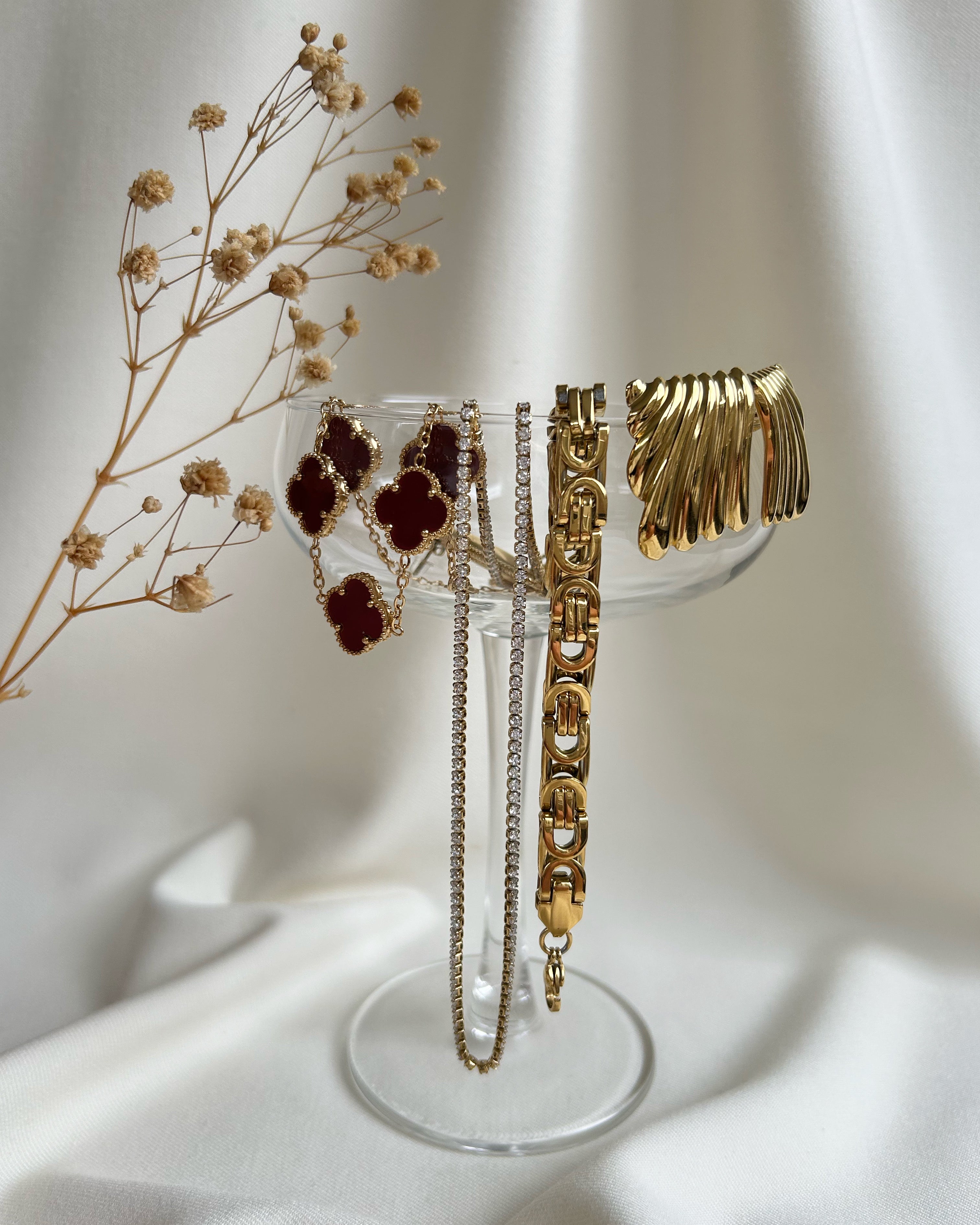 Nola schakel armband goud