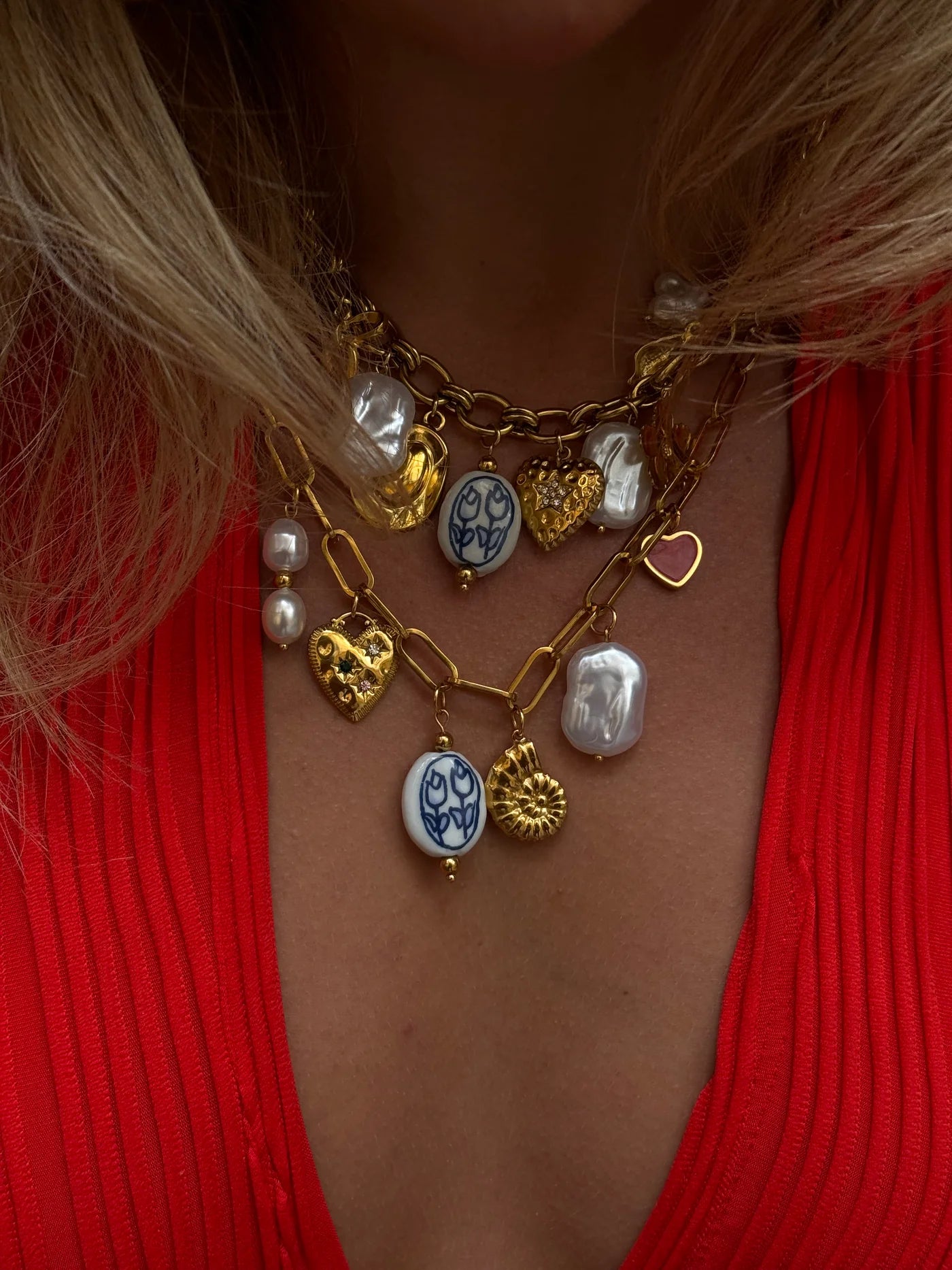 Kikki bedel ketting goud