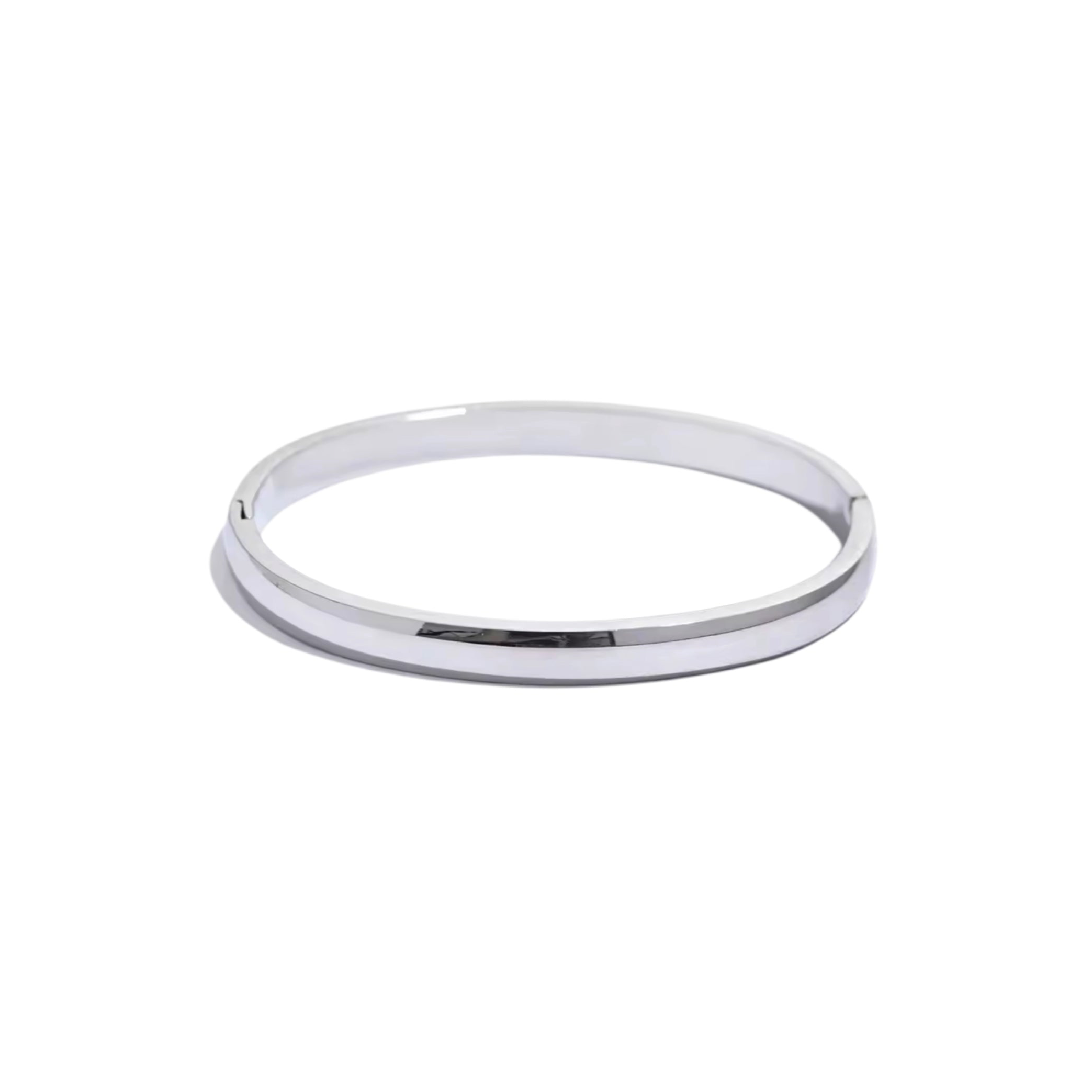 Slavenarmband glans zilver
