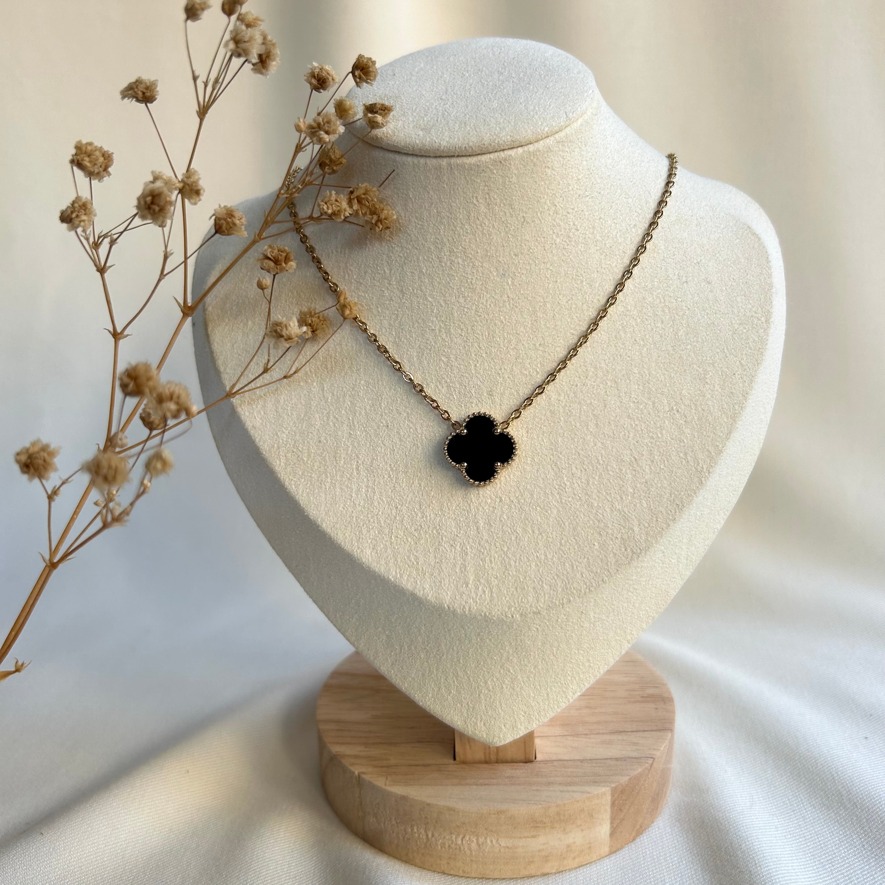 Belle ketting goud/zwart