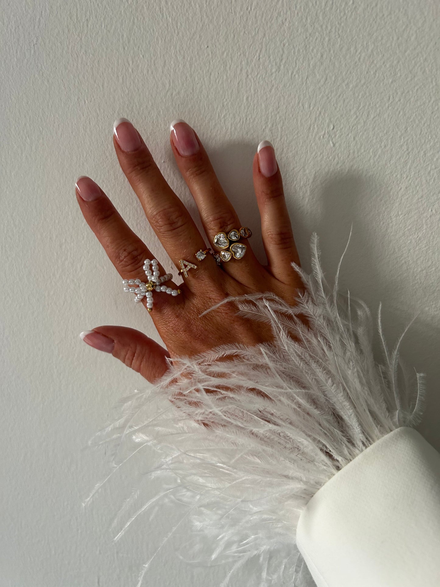 Diamond hart ring goud