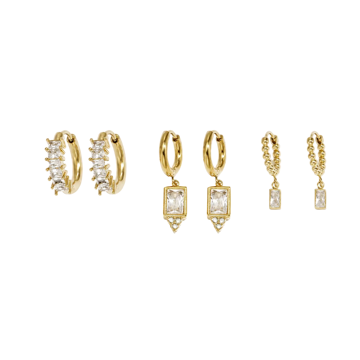 Daisy oorbellen set diamond