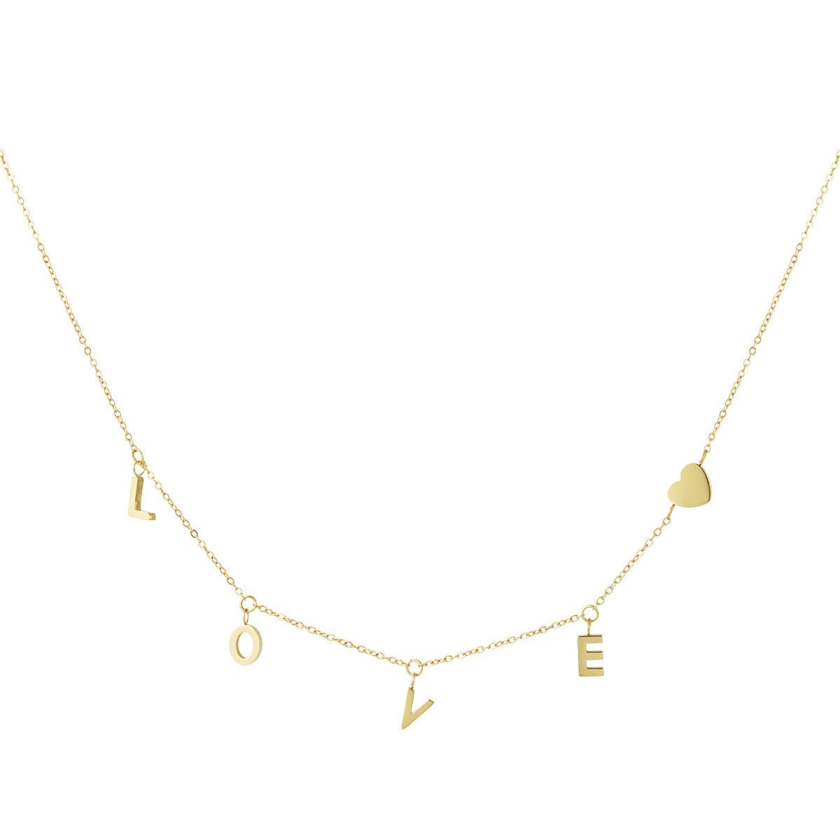 LOVE ketting goud