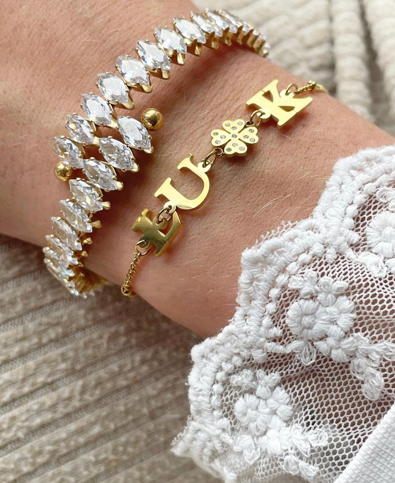 LUCK armband goud