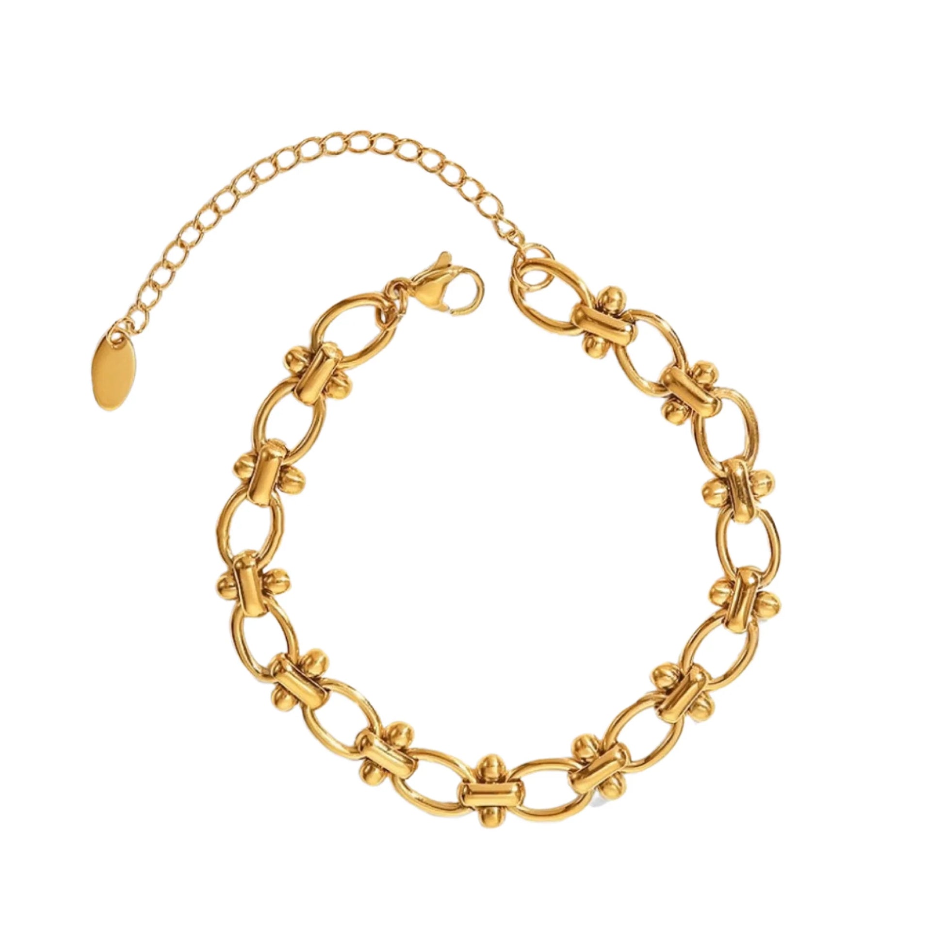 Jules schakel armband goud
