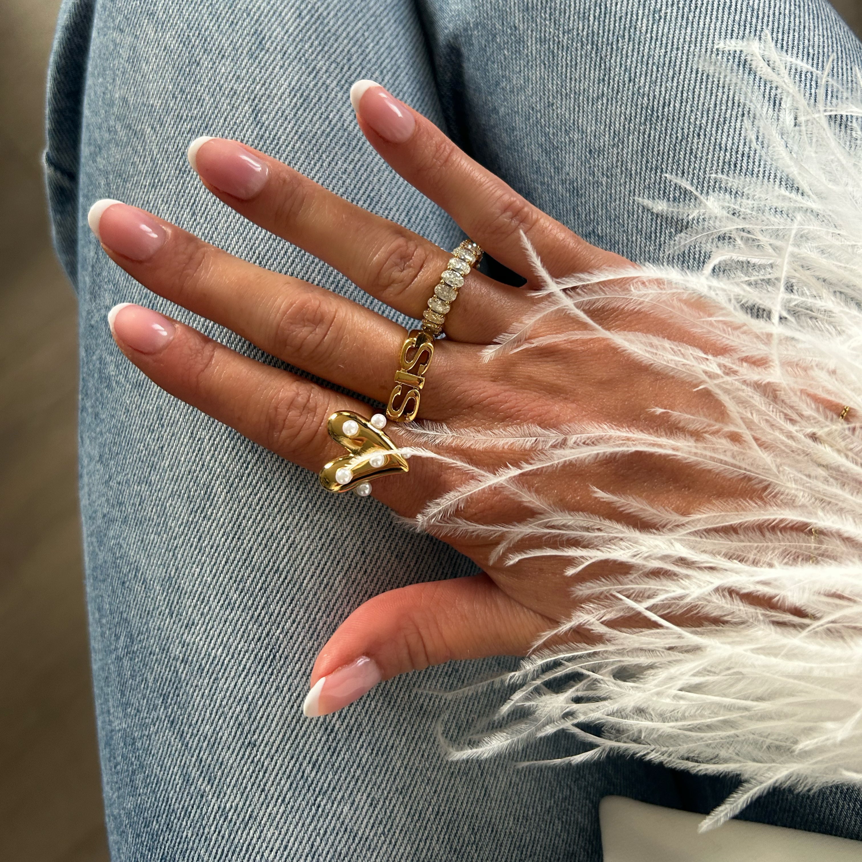 Diamond ring goud