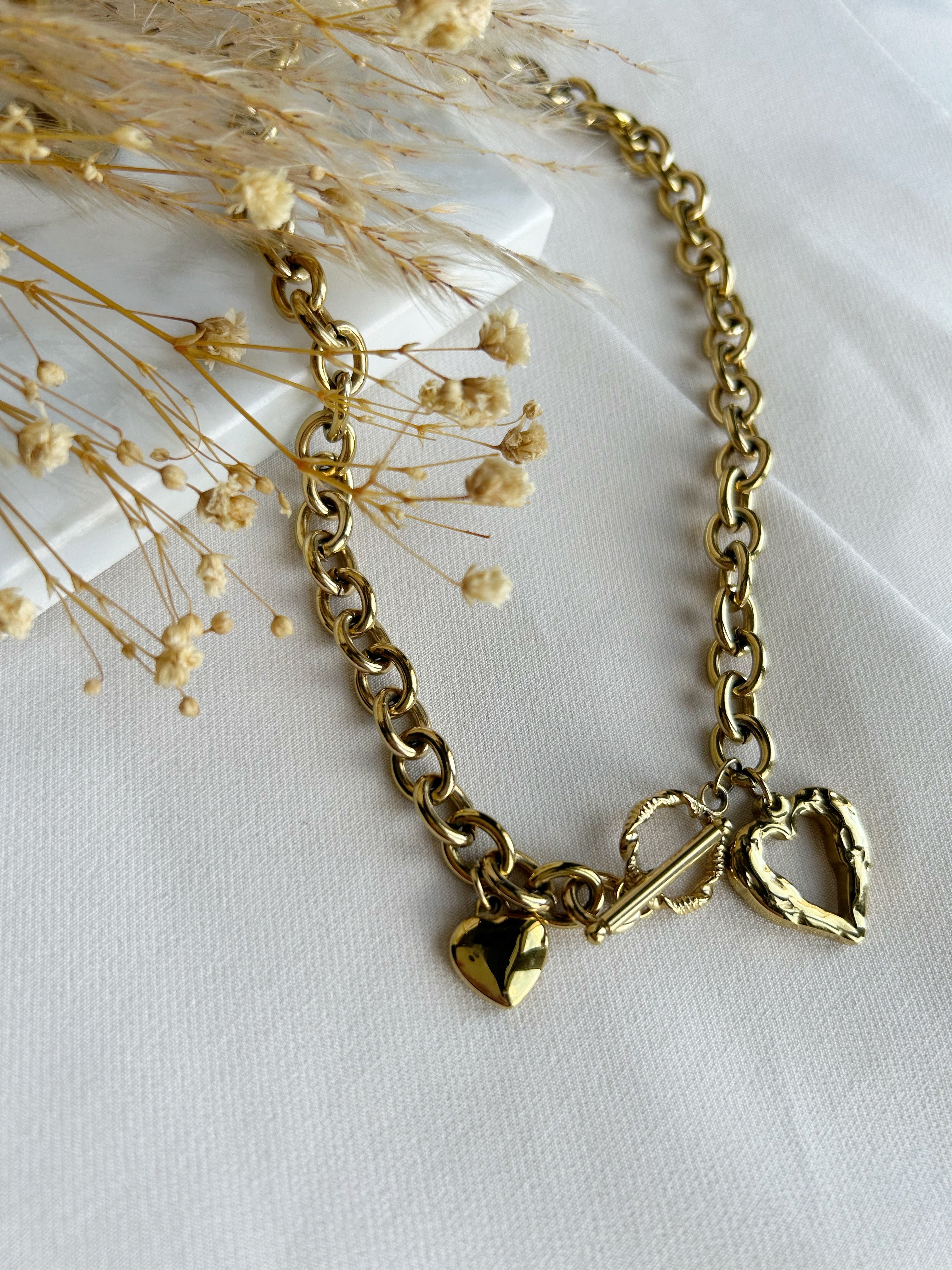Schakel ketting goud