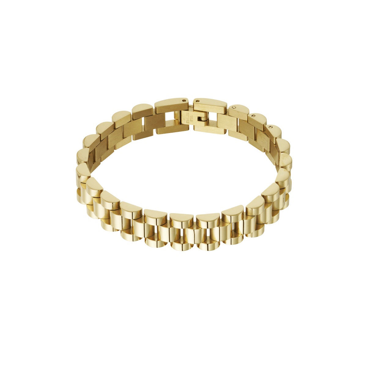Schakel armband goud