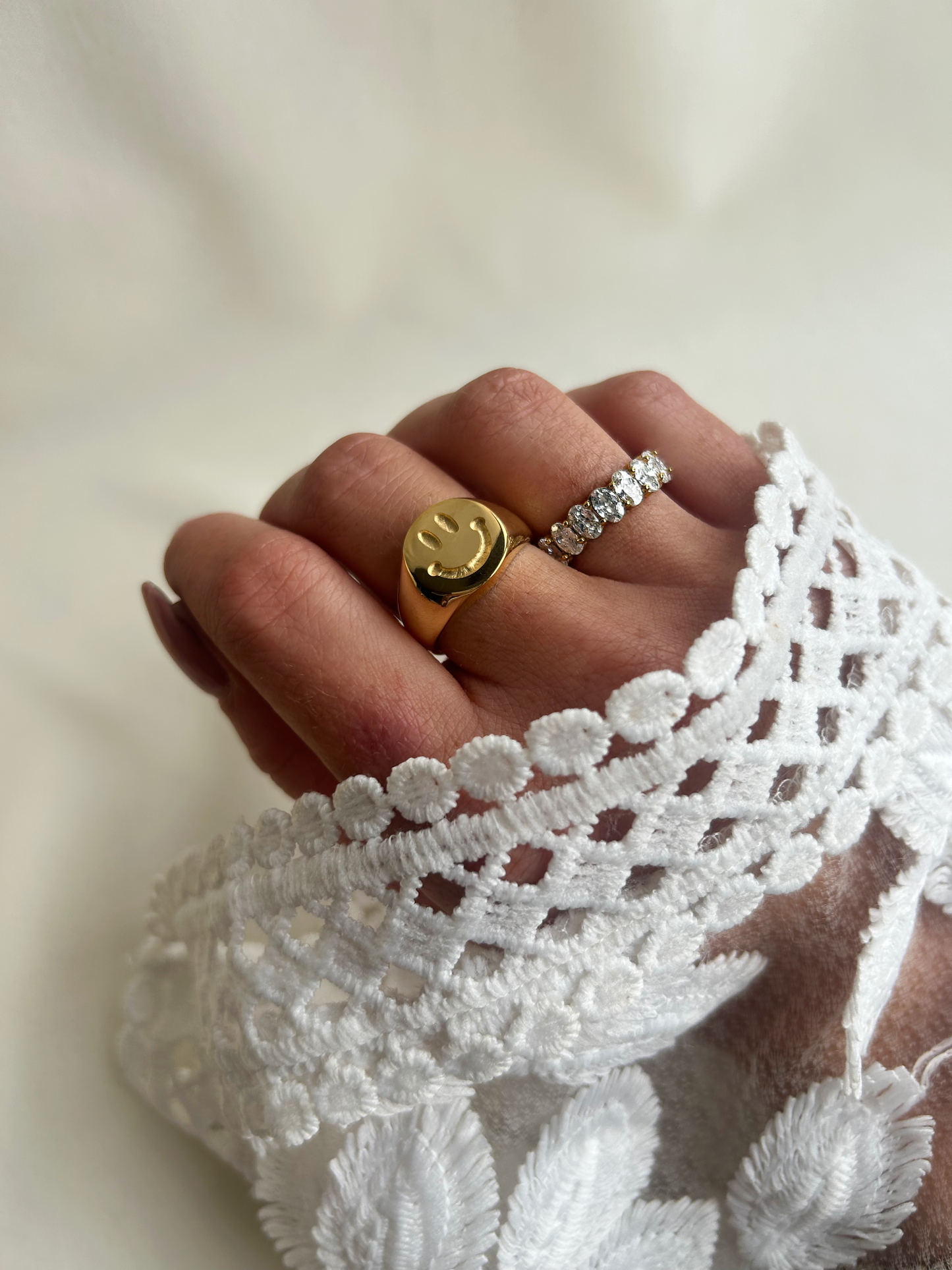 Diamond ring goud