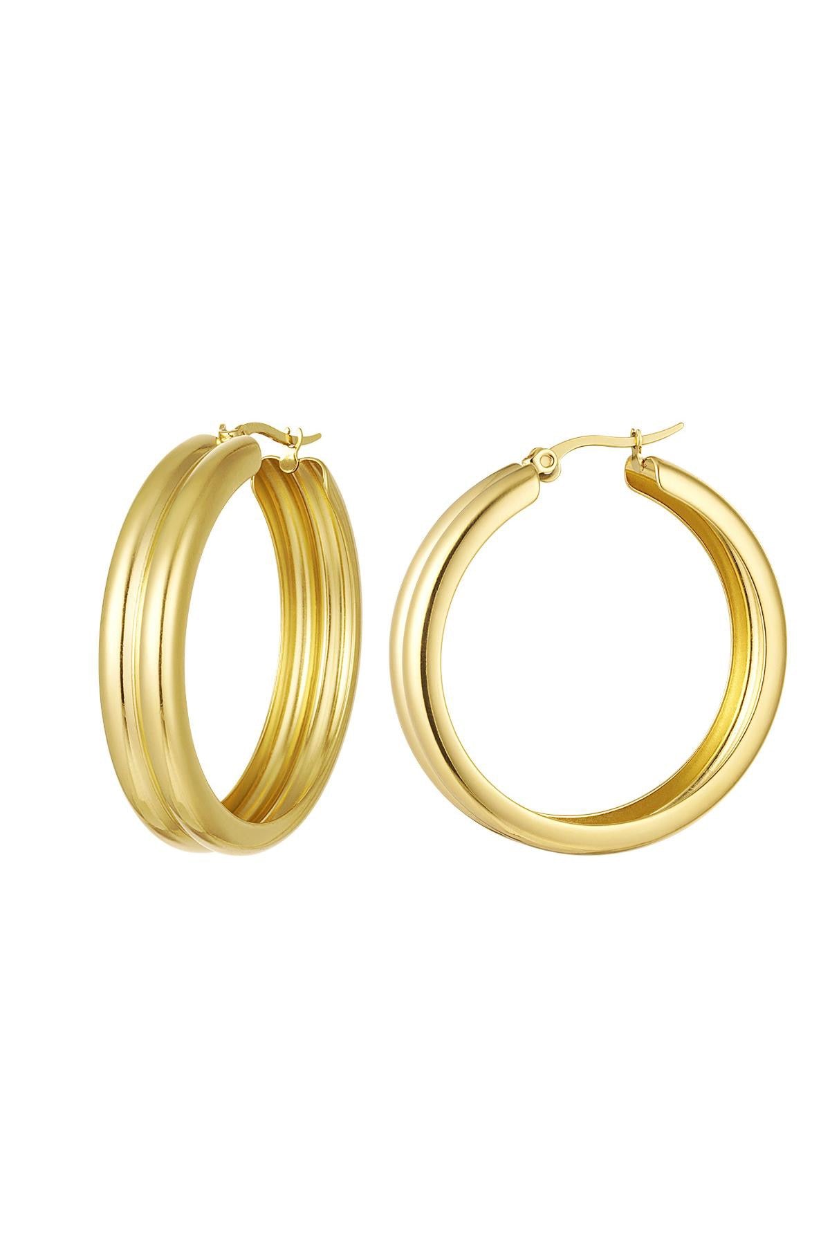 Charlotte hoops goud