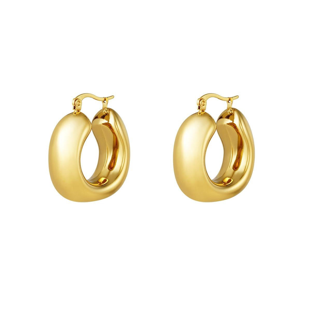 Charlies hoops goud