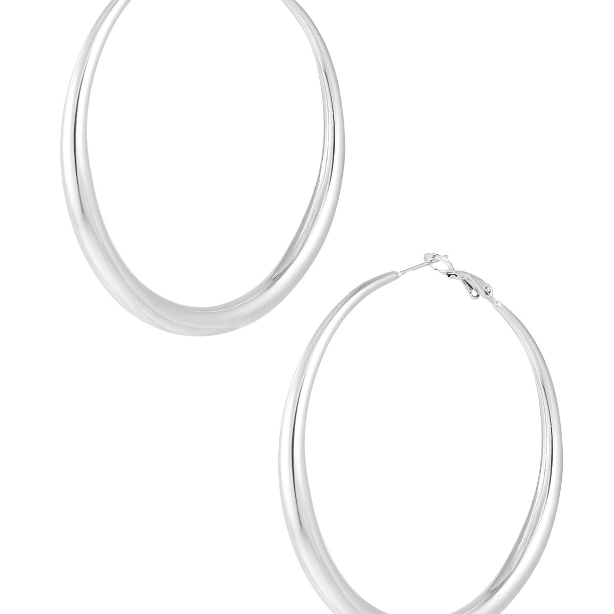 Basic hoops zilver