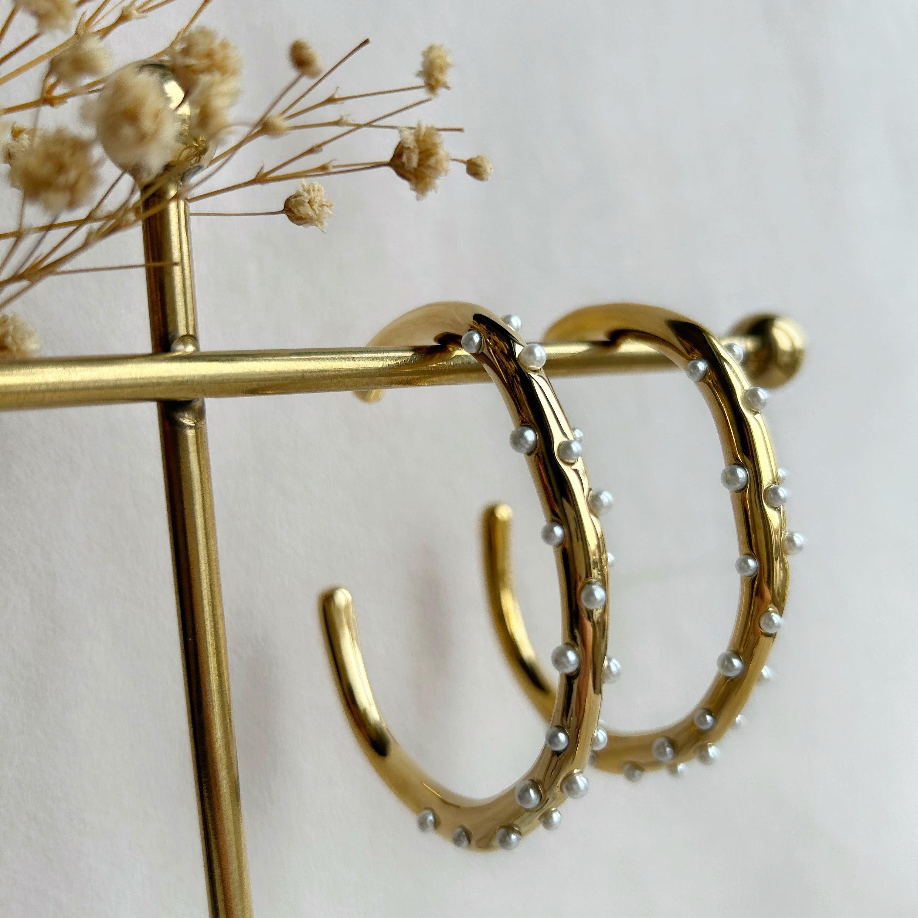 Parel armband goud
